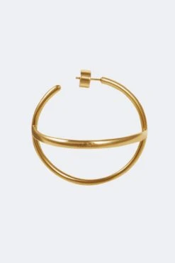 Gold Hoop Semi Cercle Earrings -Mam Originals Shop NEW ORBIT PRDCT0123 chzid3