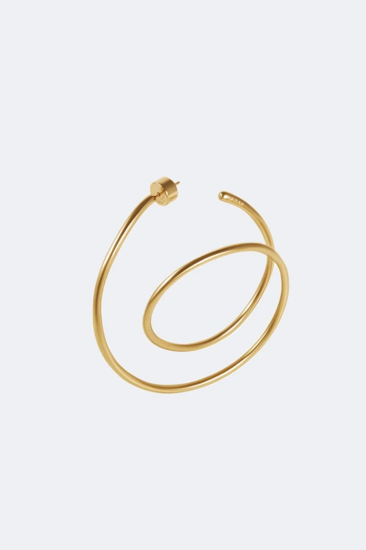 Gold Spiral Earrings 4 Gold Spiral Earrings - Image 4