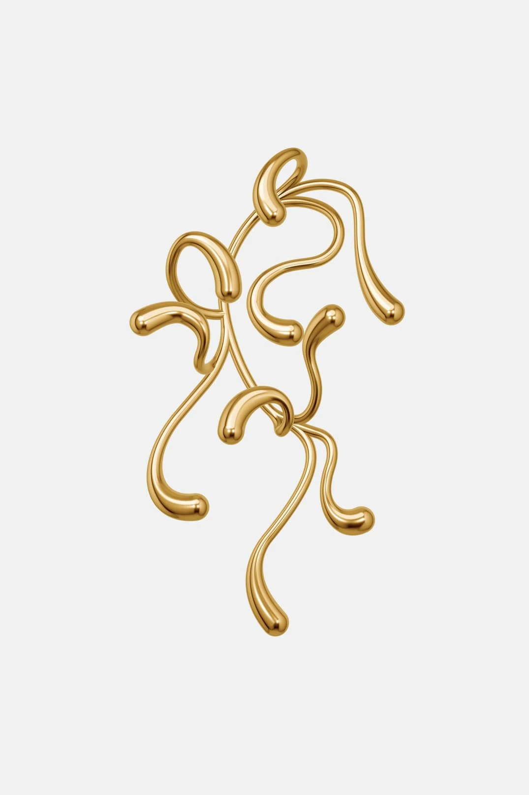 Full Ear Multi-Drop Ear Cuff - Gold 3 Full Ear Multi-Drop Ear Cuff - Gold - Image 3