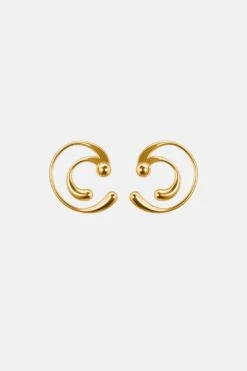 Spiral Drop Earrings - Gold -Mam Originals Shop PLEIADIANS PRODUCT G198 luvv6q