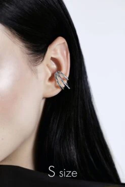 Large Silver Coils Ear Cuff -Mam Originals Shop S new silver anzmey